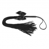 Чёрная плётка Lilly Whip Bijoux - Bijoux Indiscrets - купить с доставкой в Стерлитамаке
