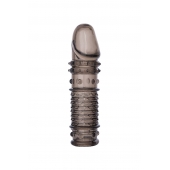 Дымчатая закрытая насадка ToyFa XLover с чешуйками и пупырышками - 13,5 см. - ToyFa - в Стерлитамаке купить с доставкой