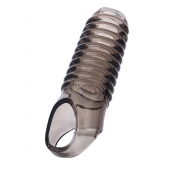 Дымчатая насадка с рёбрышками и подхватом мошонки ToyFa XLover - 12,5 см. - ToyFa - в Стерлитамаке купить с доставкой