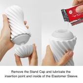 Мастурбатор FLEX Silky White с мягким рельефом - Tenga - в Стерлитамаке купить с доставкой