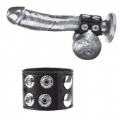 Ремень на член и мошонку 1.5  Cock Ring With Ball Strap - BlueLine - купить с доставкой в Стерлитамаке