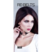 Чёрный чокер-кляп Iman Black - Rebelts - купить с доставкой в Стерлитамаке