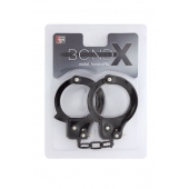 Чёрные наручники из листового металла BONDX METAL CUFFS BLACK - Dream Toys - купить с доставкой в Стерлитамаке
