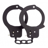 Чёрные наручники из листового металла BONDX METAL CUFFS BLACK - Dream Toys - купить с доставкой в Стерлитамаке