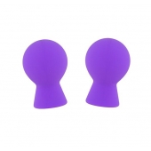 Фиолетовые присоски для груди LIT-UP NIPPLE SUCKERS SMALL PURPLE - Dream Toys