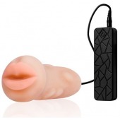 Мастурбатор-ротик с вибрацией REALSTUFF VIBRATING MASTURBATOR MOUTH - Dream Toys - в Стерлитамаке купить с доставкой