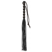 Чёрная мини-плеть из резины Rubber Mini Whip - 22 см. - Blush Novelties - купить с доставкой в Стерлитамаке