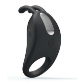 Чёрное эрекционное кольцо с вибрацией Rabbit Vibrator - Baile - в Стерлитамаке купить с доставкой