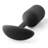 Чёрная пробка для ношения B-vibe Snug Plug 2 - 11,4 см. - b-Vibe