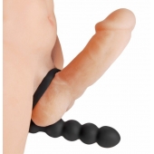 Насадка для двойного проникновения Double Fun Cock Ring with Double Penetration Vibe - XR Brands - в Стерлитамаке купить с доставкой