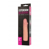 Телесная насадка-удлинитель Extension sleeve - 17 см. - Sitabella - в Стерлитамаке купить с доставкой