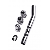 Металлический анальный душ с тремя насадками - ToyFa - купить с доставкой в Стерлитамаке