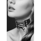 Оригинальный ошейник-чокер со шнуровкой - Bijoux Pour Toi - купить с доставкой в Стерлитамаке
