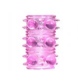 Розовая насадка на пенис Rings Armour - Lola Games - в Стерлитамаке купить с доставкой