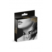Черный чокер с замком в форме сердца - Bijoux Pour Toi - купить с доставкой в Стерлитамаке