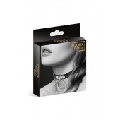 Черный чокер с двумя кольцами - Bijoux Pour Toi - купить с доставкой в Стерлитамаке