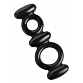 Двойное эрекционное кольцо Dual Stretch To Fit Cock and Ball Ring - XR Brands - в Стерлитамаке купить с доставкой
