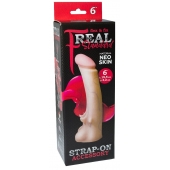 Телесная насадка REAL Standard с усиками на основании - 19 см. - LOVETOY (А-Полимер) - купить с доставкой в Стерлитамаке