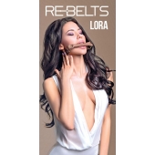 Кляп-трензель Lora с металлическими кольцами - Rebelts - купить с доставкой в Стерлитамаке