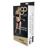 Комплект наручников и поножей LUXURIOUS BED RESTRAINT CUFF SET - Blush Novelties - купить с доставкой в Стерлитамаке