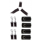 Комплект наручников и поножей LUXURIOUS BED RESTRAINT CUFF SET - Blush Novelties - купить с доставкой в Стерлитамаке
