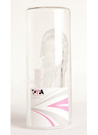 Прозрачная гелевая насадка с клиторальным отростком - 13 см. - Toyfa Basic - в Стерлитамаке купить с доставкой