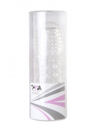Прозрачная закрытая гелевая насадка - 13,5 см. - Toyfa Basic - в Стерлитамаке купить с доставкой