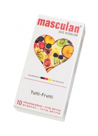 Жёлтые презервативы Masculan Ultra Tutti-Frutti с фруктовым ароматом - 10 шт. - Masculan - купить с доставкой в Стерлитамаке