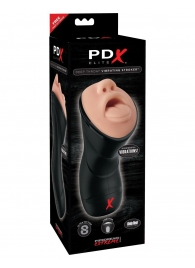 Мастурбатор-ротик Deep Throat Vibrating Stroker - Pipedream - в Стерлитамаке купить с доставкой