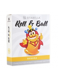 Стимулирующий презерватив-насадка Roll   Ball Banana - Sitabella - купить с доставкой в Стерлитамаке