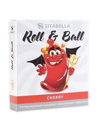 Стимулирующий презерватив-насадка Roll   Ball Cherry - Sitabella - купить с доставкой в Стерлитамаке