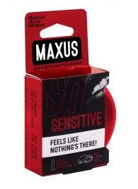 Ультратонкие презервативы в железном кейсе MAXUS Sensitive - 3 шт. - Maxus - купить с доставкой в Стерлитамаке