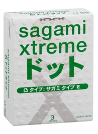 Презервативы Sagami Xtreme SUPER DOTS с точками - 3 шт. - Sagami - купить с доставкой в Стерлитамаке