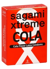 Ароматизированные презервативы Sagami Xtreme COLA - 3 шт. - Sagami - купить с доставкой в Стерлитамаке