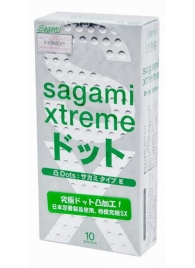 Презервативы Sagami Xtreme Type-E с точками - 10 шт. - Sagami - купить с доставкой в Стерлитамаке