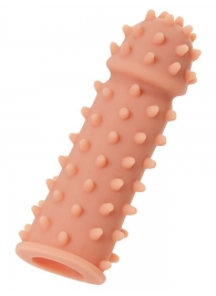 Телесная реалистичная насадка KOKOS Extreme Sleeve 03 с дополнительной стимуляцией - 12,7 см. - KOKOS - в Стерлитамаке купить с доставкой