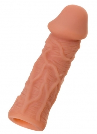 Телесная реалистичная насадка KOKOS Extreme Sleeve 05 с дополнительной стимуляцией - 12,7 см. - KOKOS - в Стерлитамаке купить с доставкой