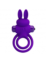 Фиолетовое эрекционное кольцо с вибростимуляцией клитора Vibrant Penis Ring III - Baile - в Стерлитамаке купить с доставкой