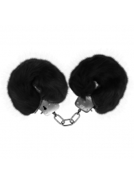 Черные меховые наручники Love с ключиками - Baile - купить с доставкой в Стерлитамаке