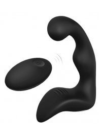 Черный вибромассажер простаты REMOTE BOOTY PLEASER - Dream Toys - в Стерлитамаке купить с доставкой