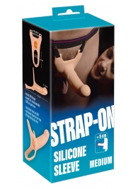 Силиконовый полый страпон на ремнях Silicone Strap-on - 16 см. - Orion - купить с доставкой в Стерлитамаке