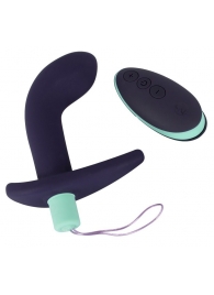 Темно-фиолетовый вибростимулятор простаты с пультом ДУ Remote Controlled Prostate Plug - Orion - в Стерлитамаке купить с доставкой