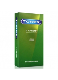 Текстурированные презервативы Torex  С точками  - 12 шт. - Torex - купить с доставкой в Стерлитамаке