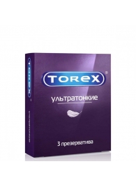 Презервативы Torex  Ультратонкие  - 3 шт. - Torex - купить с доставкой в Стерлитамаке