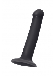 Черный фаллос на присоске Silicone Bendable Dildo M - 18 см. - Strap-on-me - купить с доставкой в Стерлитамаке