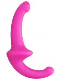 Розовый безремневой страпон Silicone Strapless Strapon - Shots Media BV - купить с доставкой в Стерлитамаке