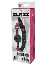 Черно-розовый кляп-шарик с отверстиями BALL GAG - Dream Toys - купить с доставкой в Стерлитамаке