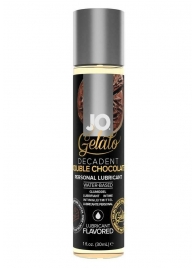 Лубрикант с ароматом шоколада JO GELATO DECADENT DOUBLE CHOCOLATE - 30 мл. - System JO - купить с доставкой в Стерлитамаке