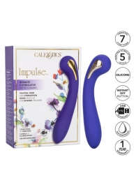 Фиолетовый вибромассажер с электростимуляцией Intimate Estim Petite G Wand - 19 см. - California Exotic Novelties - купить с доставкой в Стерлитамаке