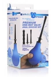 Анальный душ с 3 насадками Premium One-way Valve Anal Douche Set - XR Brands - купить с доставкой в Стерлитамаке